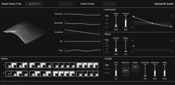 Ripple Delay Free Multi-Tap Delay Plugin