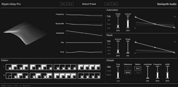 Ripple Delay Pro Multi-Tap Delay Plugin